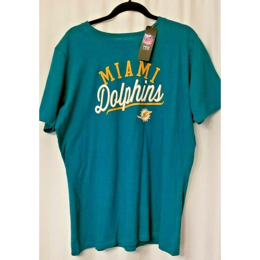 Miami Dolphins Men's Tee Shirt Logo NFL Pro-Line Football NFL New Tags 3XL